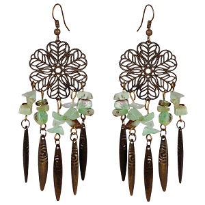 Ohrringe, Ohrhänger, Vintage Look, Ohrschmuck, Modeschmuck, 6212